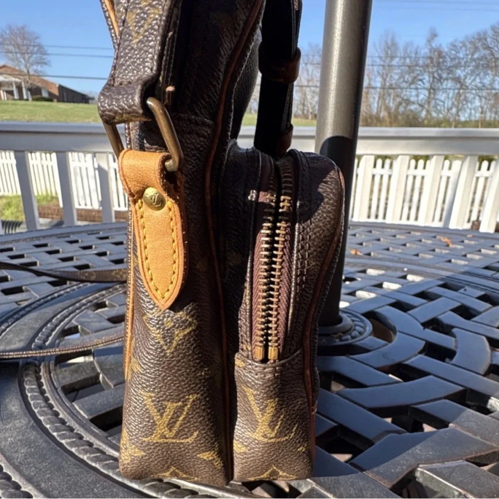 Louis Vuitton Monogram Crossbody Bag in Brown and Tan - Picture 7 of 9